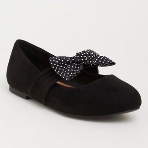 Torrid Polka Dot Bow Flat